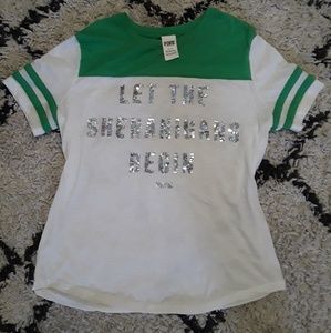 PINK Let The Shenanigans Begin bling tee